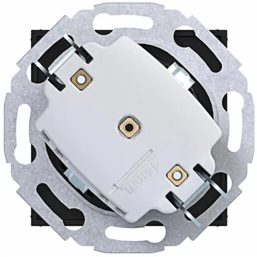 Hager Berker WAS1105BM wandcontactdoos randaarde 45 graden gedraaid A1/A8/C1/C8 nachtschwarz matt