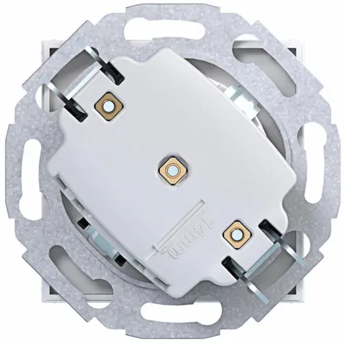 Hager Berker WAS1105WG wandcontactdoos randaarde 45 graden gedraaid A1/A8/C1/C8 lichtwit glans