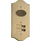 Comelit 3002/RI roma audio-ingangspaneel inbouw 2-drukkers goud IP54