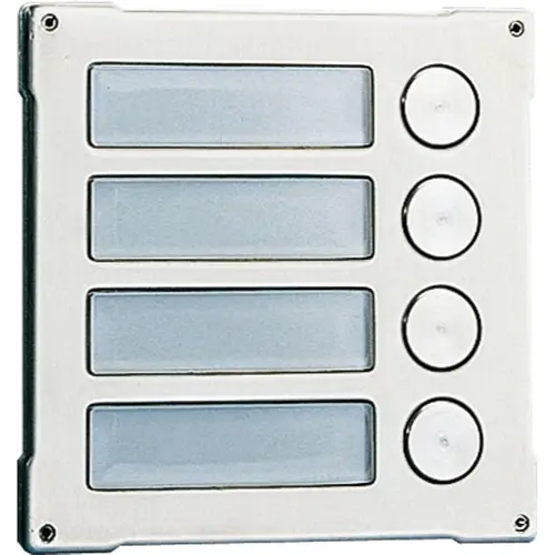 Comelit 3164S vandalcom 4-voudige drukknopmodule inbouw rvs