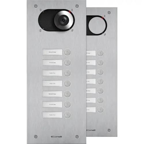 Comelit IX0107 Switch deurbelpaneel 7 drukknoppen inbouw RVS IP54