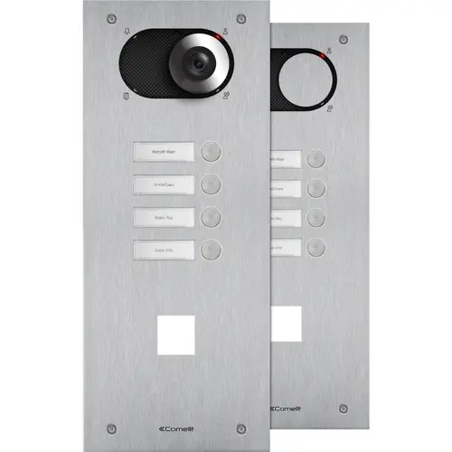 Comelit IX0104CO switch deurbelpaneel 4 drukknoppen inbouw systeemonafhankelijk RVS IP54 vandaalbestendig