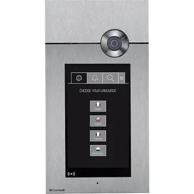 Comelit 3453S/A 316 touchscreen entreepaneel inbouw 2-draads camera RVS IP54