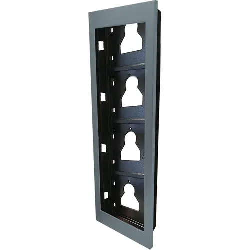Comelit UT9164 ultra inbouwframe 4 modulen aluminium zilver
