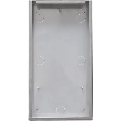 Comelit IX9162A switch opbouwbehuizing voor 9-12 drukknoppen rvs zilver