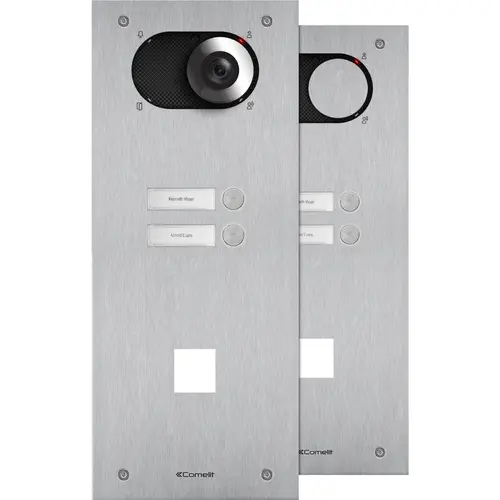 Comelit IX0102CO Switch deurbelpaneel 2 drukknoppen inbouw vandaalbestendig IP54 rvs