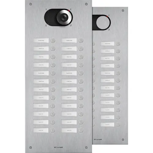 Comelit IX0224 deurbelpaneel rvs inbouw 24-knops infoschild vandaalbestendig ip54