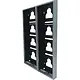 Comelit UT9178 ultra frame met opbouwbehuizing 8 modulen aluminium zilver