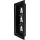 Comelit UT9333 ULTRA achterbouw 3 modulen inbouw RVS zwart