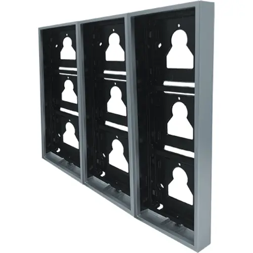 Comelit UT9179 ultra frame met opbouwbehuizing 9 modulen aluminium zilver