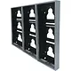 Comelit UT9179 ultra frame met opbouwbehuizing 9 modulen aluminium zilver