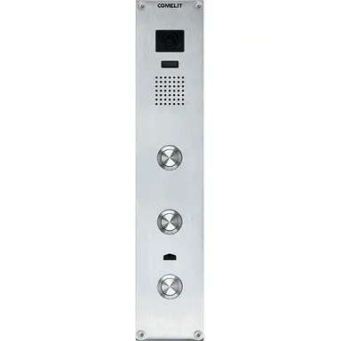 Comelit AD2103 Adam video deurstation 3 drukknoppen inbouw 2-draads met camera IP54 zilver