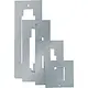 Comelit UT9141 ULTRA adapterplaat inbouwdoos 1 module aluminium zilver