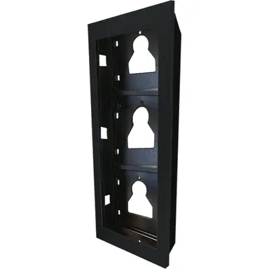 Comelit UT9163B ULTRA inbouwframe 3 modulen aluminium zwart