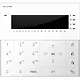 Comelit VEDOKPR200 VEDO200 bedieningspaneel opbouw monochroom display wit IP20