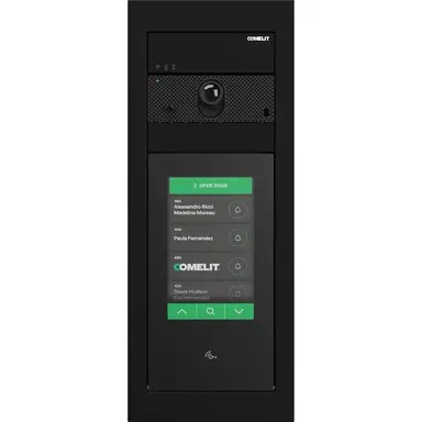 Comelit UT2090B touchpaneel SB2 inbouw camera 2-draads zwart IP65