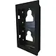Comelit UT9162B ultra inbouwframe 2 modulen aluminium zwart