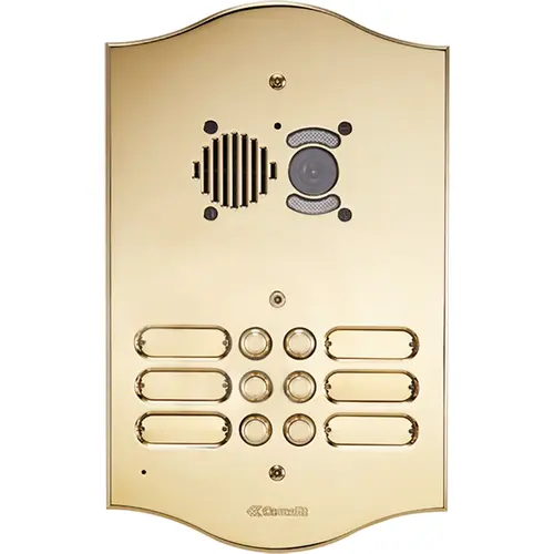 Comelit 3206/2/RI Roma deurbelpaneel inbouw 6 beltoetsen goud IP54