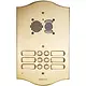 Comelit 3206/2/RI Roma deurbelpaneel inbouw 6 beltoetsen goud IP54