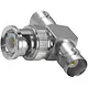 Comelit 43668 t-adapter haaks BNC stekker RG59 75 Ohm dubbele BNC bus