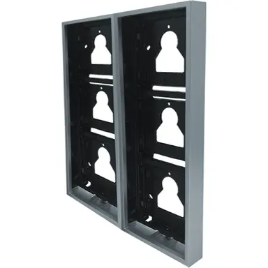 Comelit UT9176 ULTRA frame met opbouwbehuizing 6 modulen zilver aluminium