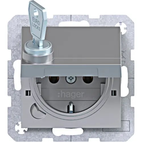 Hager Berker WAS1115TA schuko-wcd zlf.vgr.stk. tit