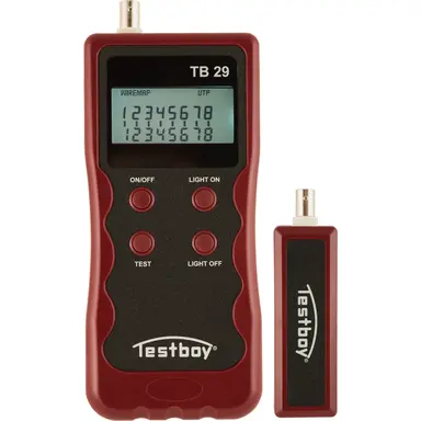 Testboy MEET-/TESTAPPARATUUR twisted pair kabeltester multifunctioneel LCD inclusief meetkop