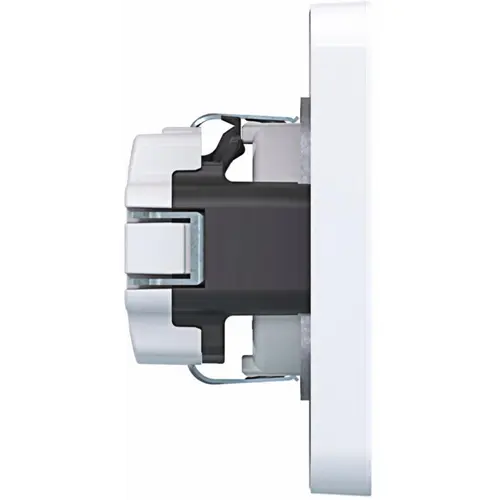 Hager Berker WAS1121WG wandcontactdoos randaarde voor afzonderlijke montage C1 lichtwit glans