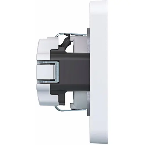 Hager Berker WAS1121WM wandcontactdoos randaarde voor afzonderlijke montage C1 lichtwit mat