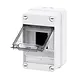 Gewiss GW40001 modulaire opbouwkast leeg 4 modules met DIN-rail IP55 wit