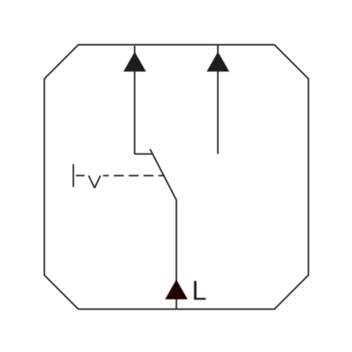 Gira 012603 drukvlakschakelaar wisselschakelaar Systeem 55 wit glans oud model