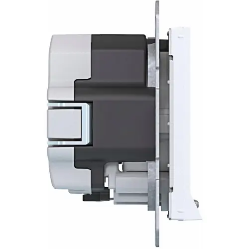 Hager Berker WAS1462WM wandcontactdoos randaarde Safety Plus met LED-orientatielicht A1/A8/C1/C8 lichtwit mat