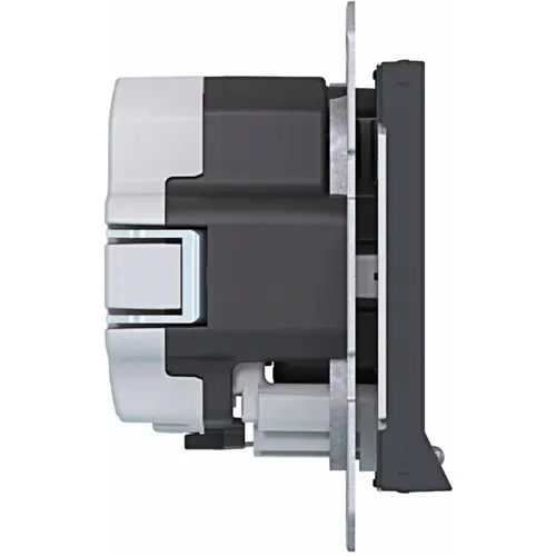 Hager Berker WAS1462AT wandcontactdoos randaarde Safety Plus met LED-orientatielicht A1/A8/C1/C8 antraciet mat