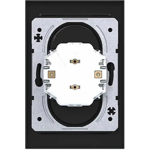 Hager Berker WAS5470AT wandcontactdoos 2-voudig zonder randaarde Safety Plus voor enkele inbouwdoos A1 antraciet mat