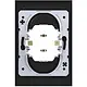 Hager Berker WAS5470BG wandcontactdoos 2-voudig zonder randaarde Safety Plus voor enkele inbouwdoos A1 nachtzwart glans