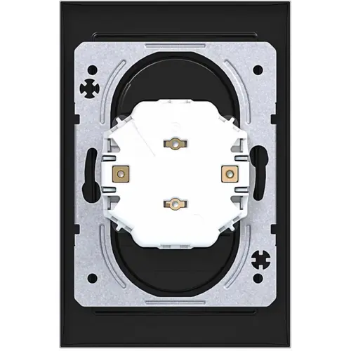 Hager Berker WAS5470TA wandcontactdoos 2-voudig zonder randaarde Safety Plus voor enkele inbouwdoos A1 titaan