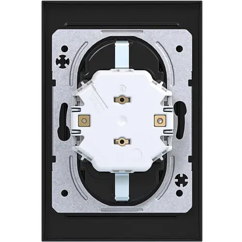 Hager Berker WAS2170AT wandcontactdoos 2-voudig randaarde voor ovale 1,5 inbouwdoos A1 antraciet mat