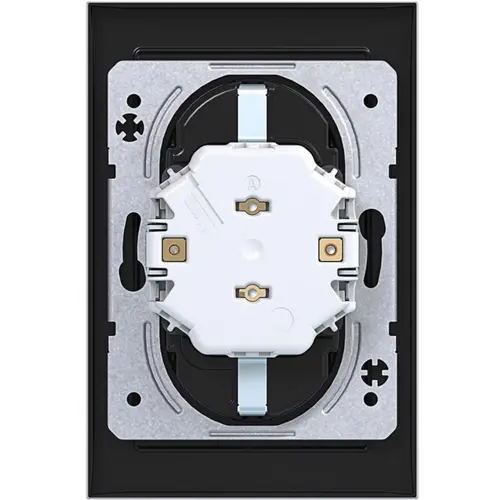 Hager Berker WAS2170TA wandcontactdoos 2-voudig randaarde voor ovale 1,5 inbouwdoos A1 titaan