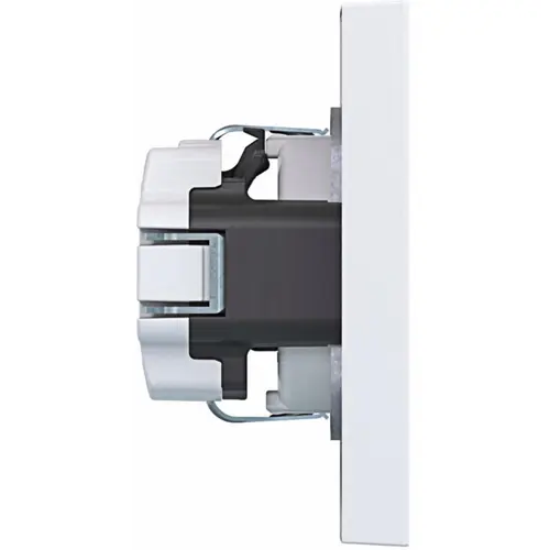 Hager Berker WAS1220WM wandcontactdoos randaarde Safety Plus voor afzonderlijke montage A1 lichtwit mat