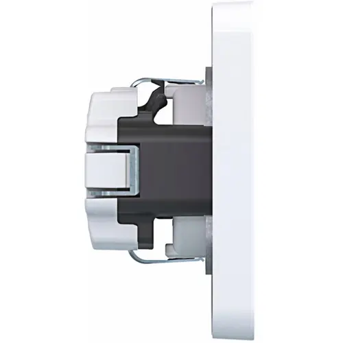 Hager Berker WAS1221WG wandcontactdoos randaarde Safety Plus voor afzonderlijke montage C1 lichtwit glans