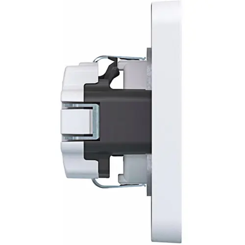 Hager Berker WAS1221WM wandcontactdoos randaarde Safety Plus voor afzonderlijke montage C1 lichtwit mat