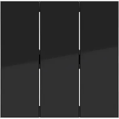Hager Berker WAW3000BG schakelwip 3-voudig A1/A8/C1/C8 nachtzwart glans
