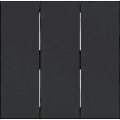 Hager Berker WAW3000BM schakelwip 3-voudig A1/A8/C1/C8 nachtzwart mat
