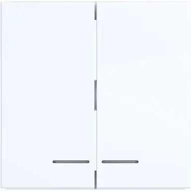 Hager Berker WAW2031WG schakelwip 2-voudig controlevenster A1/A8/C1/C8 lichtwit glans