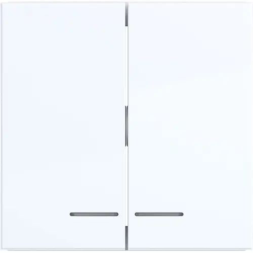 Hager Berker WAW2031WG schakelwip 2-voudig controlevenster A1/A8/C1/C8 lichtwit glans