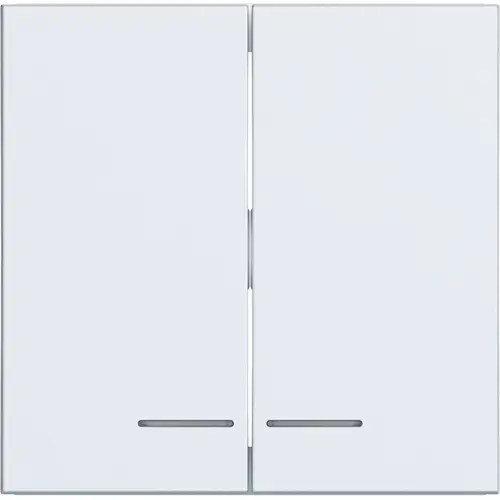 Hager Berker WAW2031WM schakelwip 2-voudig controlevenster A1/A8/C1/C8 lichtwit mat