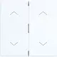 Hager Berker WAW2002WG wip jaloezieschakelaar 4-voudig A1/A8/C1/C8 lichtwit glans