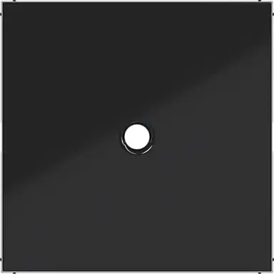 Hager Berker WAF1048BG centraalplaat trekschakelaar A1/A8/C1/C8 nachtzwart glans