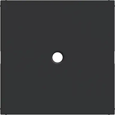 Hager Berker WAF1048BM centraalplaat trekschakelaar A1/A8/C1/C8 nachtzwart mat