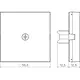 Hager Berker WAF1048BM centraalplaat trekschakelaar A1/A8/C1/C8 nachtzwart mat